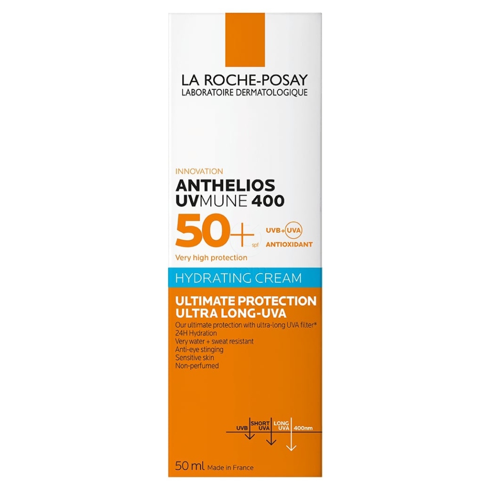  LRP Anthelios UVMUNE 400, vlažilna krema za zaščito pred soncem - ZF50+ (50 ml)