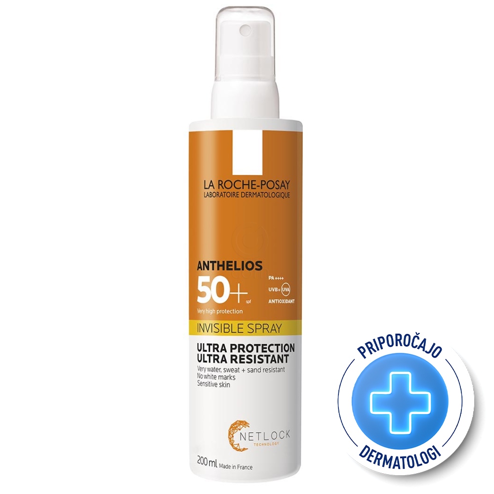 LRP Anthelios, nevidno pršilo za obraz in telo - ZF50+ (200 ml)