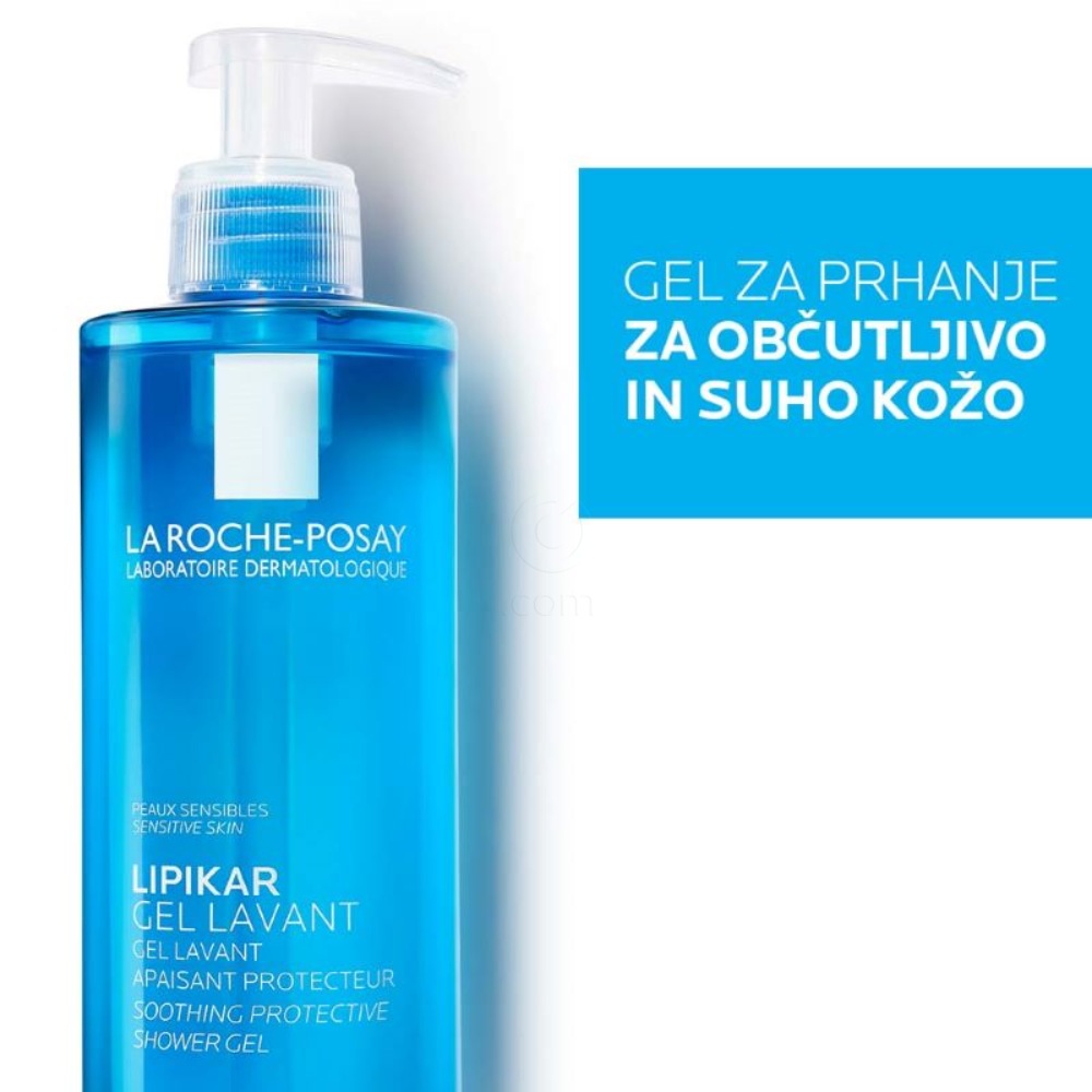 LRP Lipikar, gel Lavant za prhanje za občutljivo in suho kožo (400 ml)