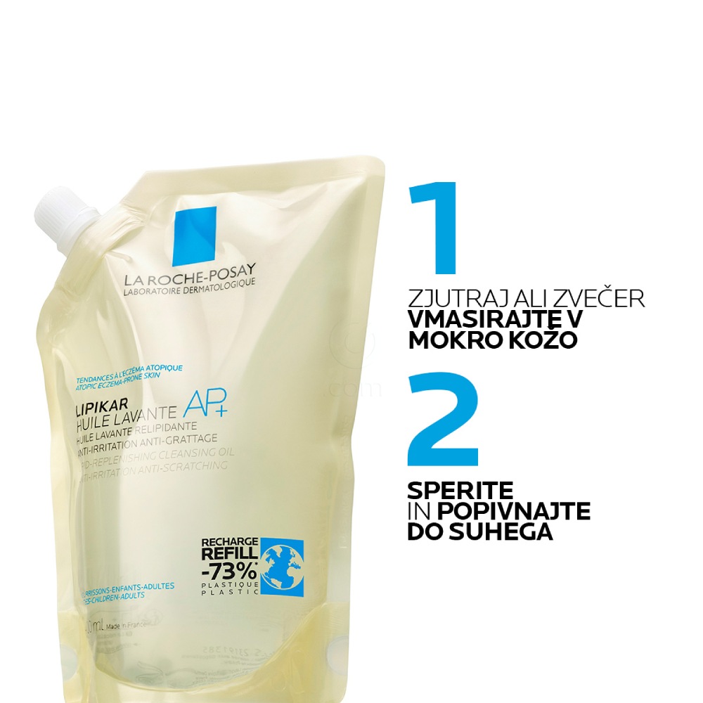 LRP Lipikar Huile Lavante AP+, olje za umivanje - Eco Refill (400 ml) 