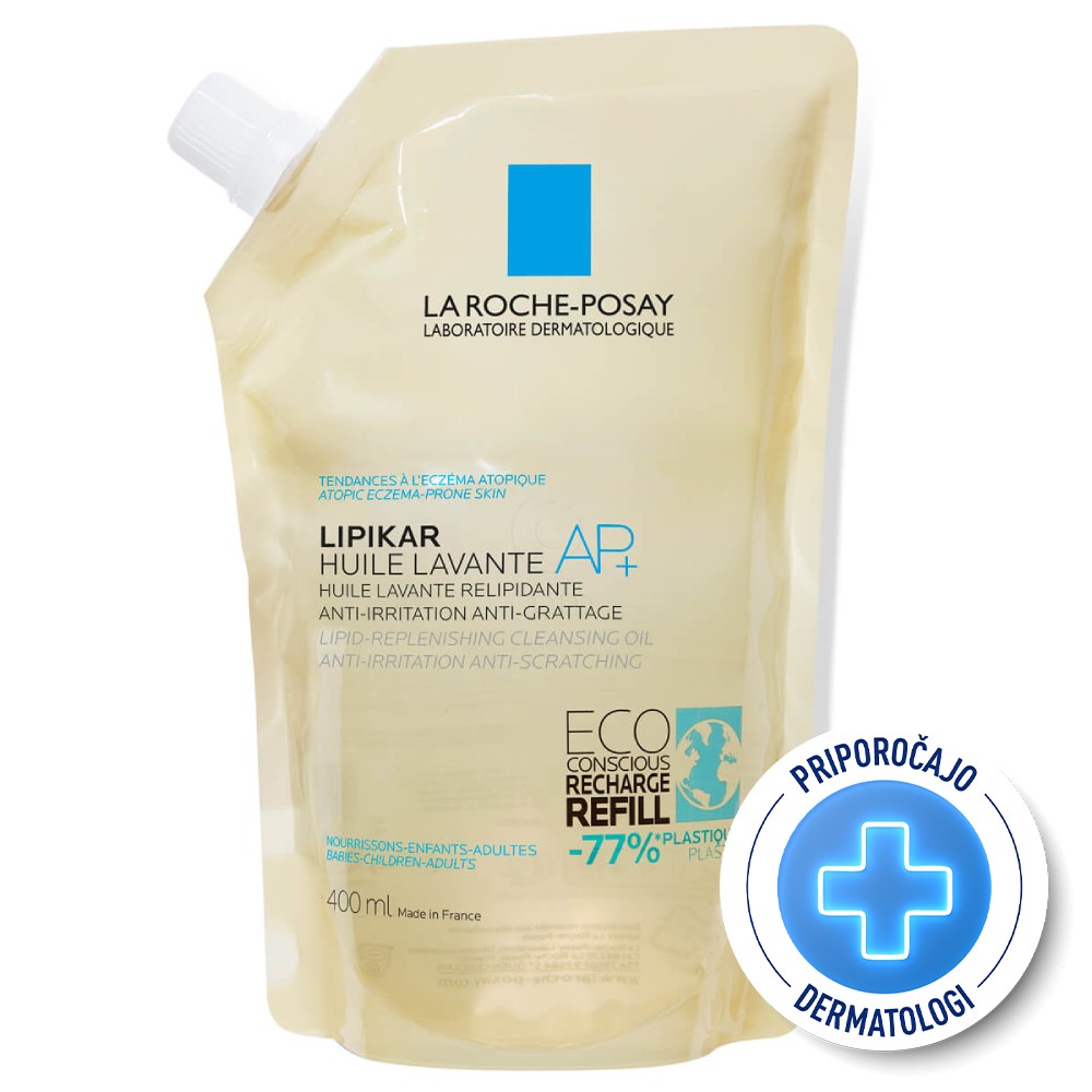 LRP Lipikar Huile Lavante AP+, olje za umivanje - Eco Refill (400 ml)