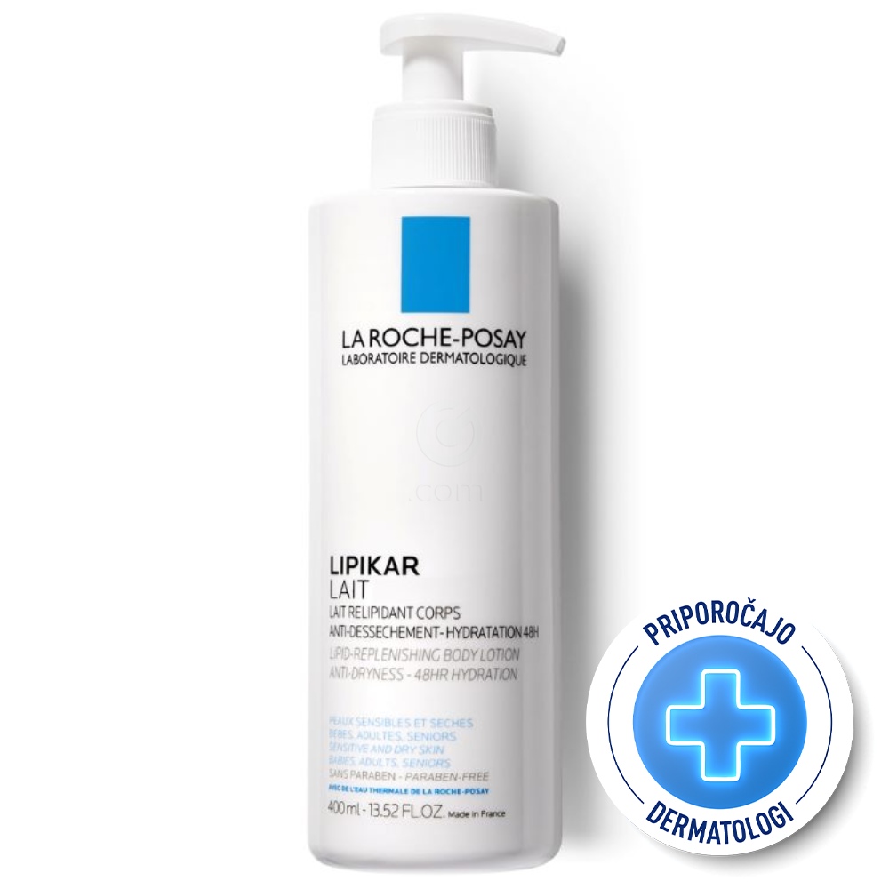 LRP Lipikar Lait, mleko za telo za suho kožo (400 ml)