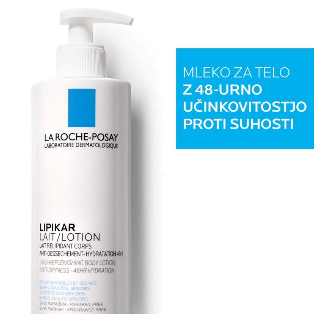 LRP Lipikar Lait, mleko za telo za suho kožo (400 ml)