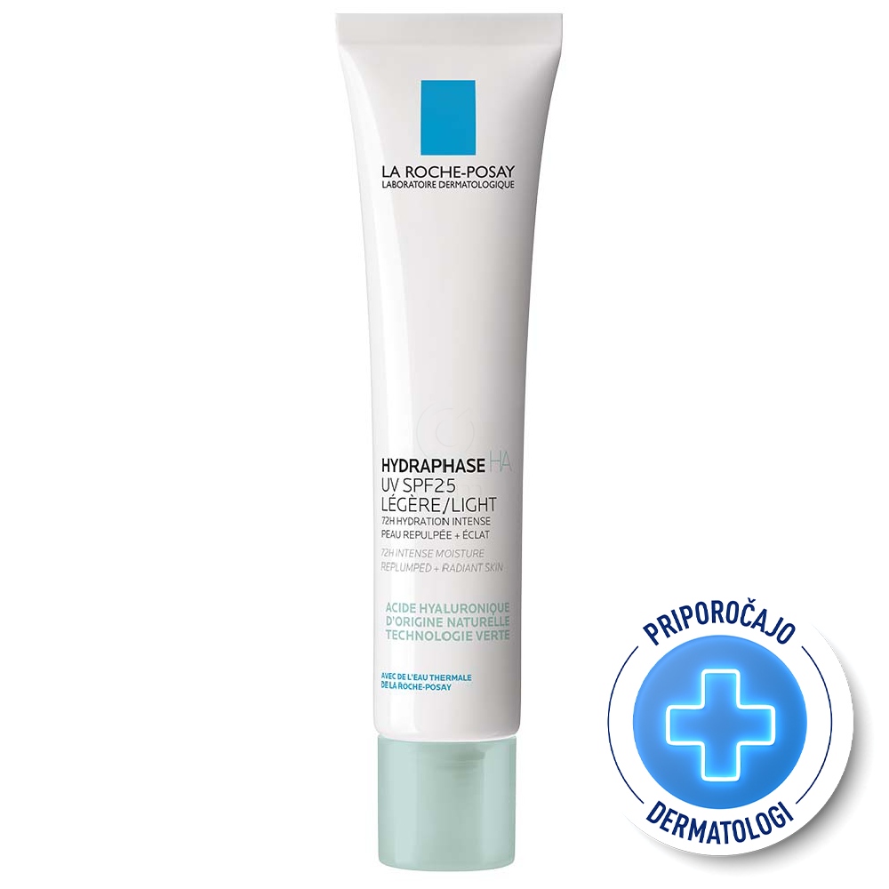 LRP Hydraphase HA UV Light, 72-urna vlažilna nega za polnost in sijaj kože - ZF 25 (40 ml)