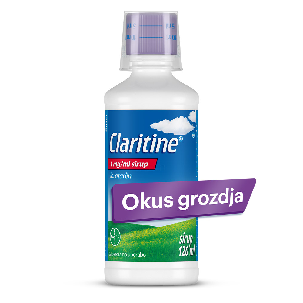 Claritine 1 mg/ml, sirup (120 ml)