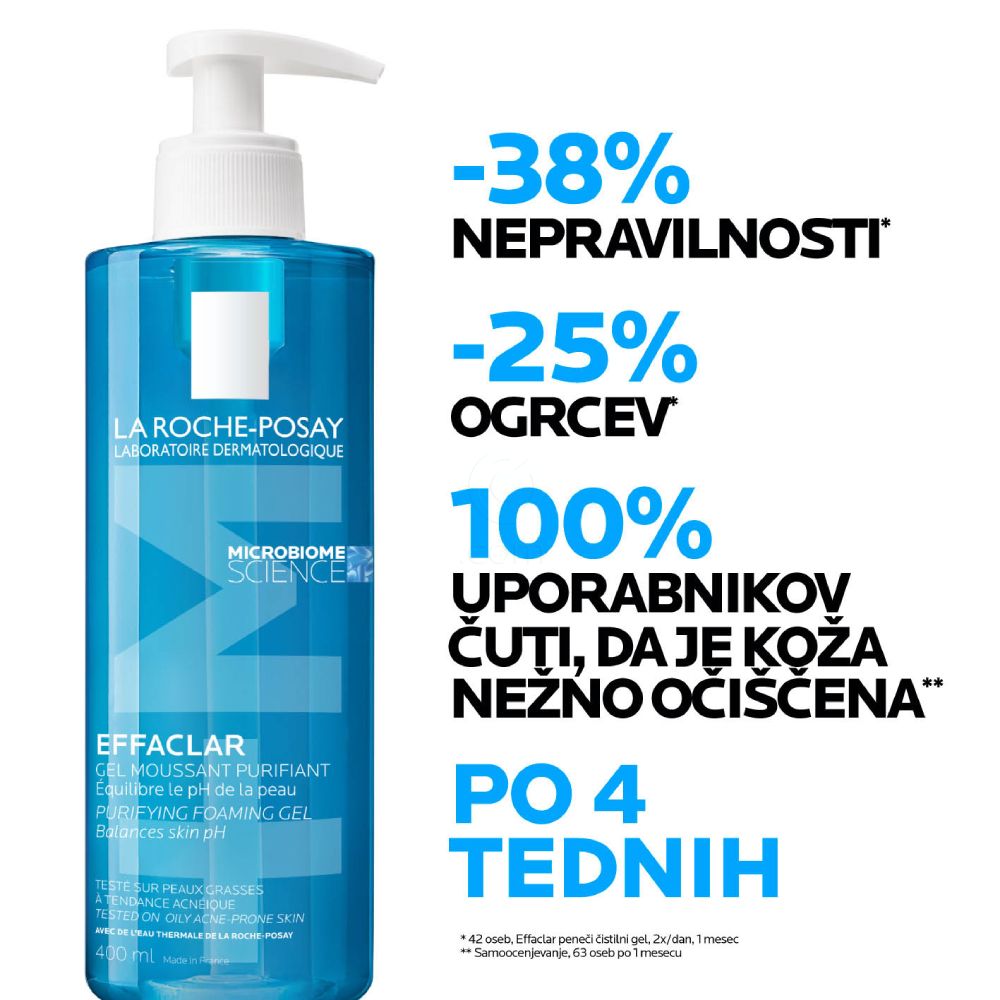 LRP Effaclar +M, peneči čistilni gel (200 ml)