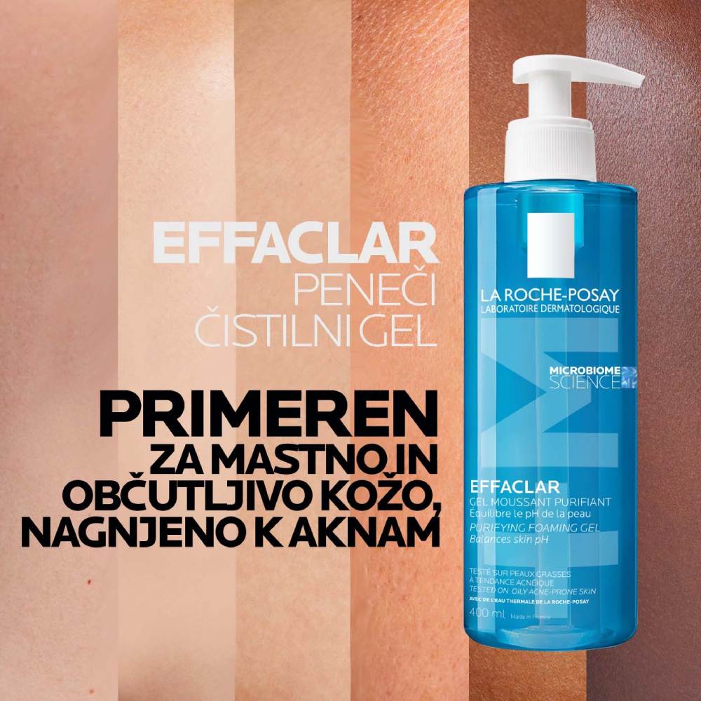 LRP Effaclar +M, peneči čistilni gel (200 ml)