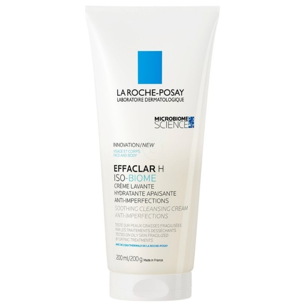 LRP Effaclar H Iso-Biome, pomirjujoča čistilna krema proti nepravilnostim (200 ml)