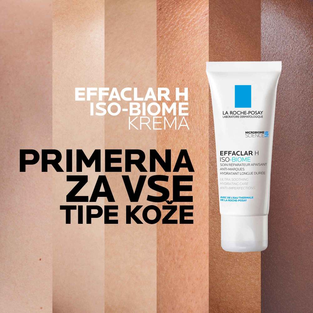 LRP Effaclar H Iso-Biome, ultra pomirjujoča vlažilna nega proti nepravilnostim (40 ml)
