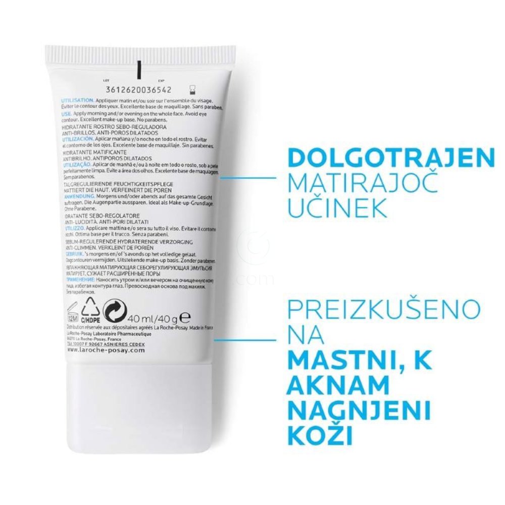  LRP Effaclar MAT, vlažilna krema za obraz proti sijaju (40 ml)
