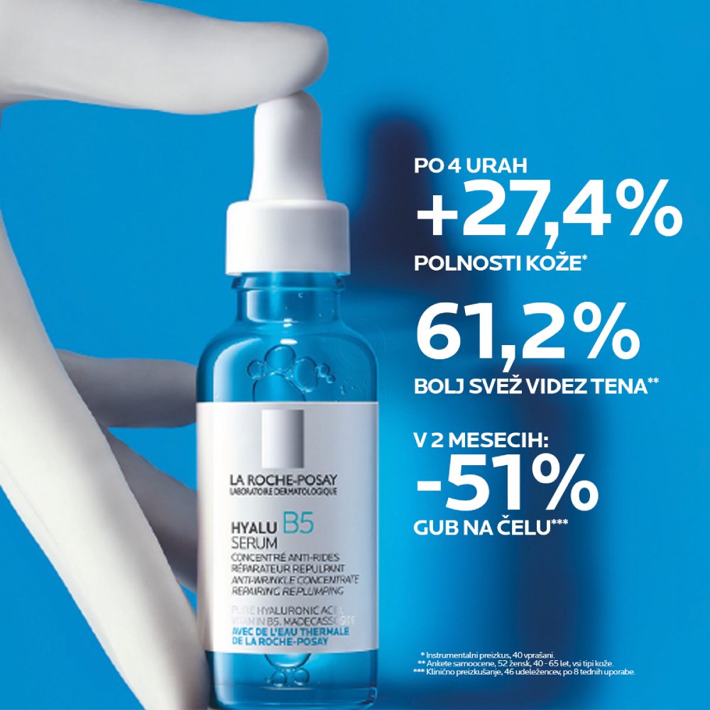 LRP Hyalu B5, serum proti gubam za obraz za občutljivo kožo (30 ml)