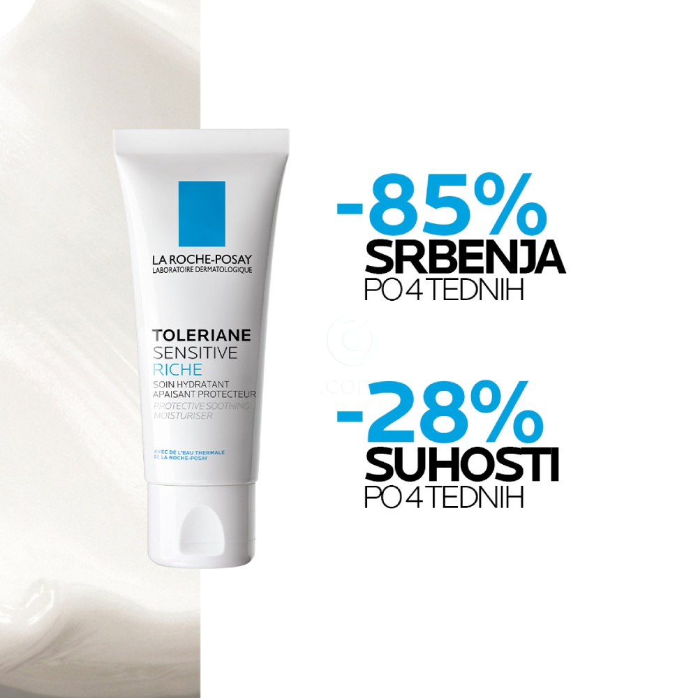 LRP Toleriane Sensitive Riche, bogata krema za obraz za suho in občutljivo kožo (40 ml)