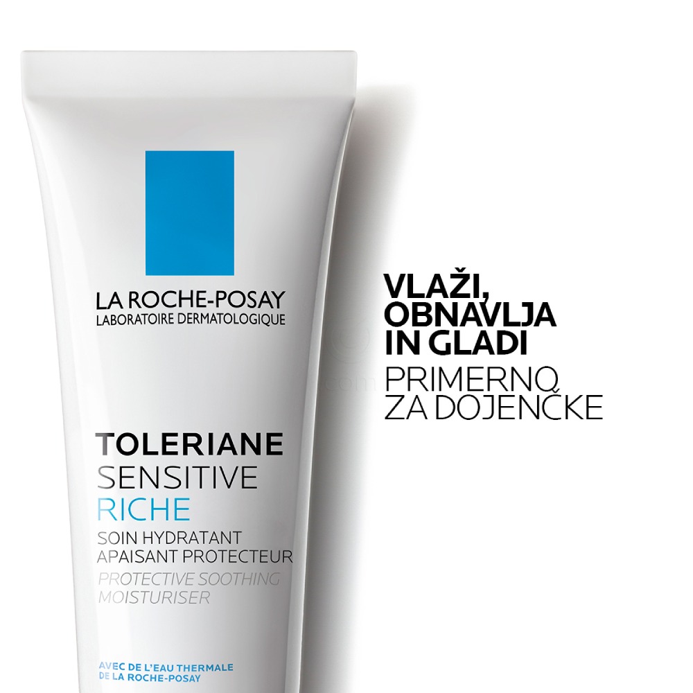 LRP Toleriane Sensitive Riche, bogata krema za obraz za suho in občutljivo kožo (40 ml)