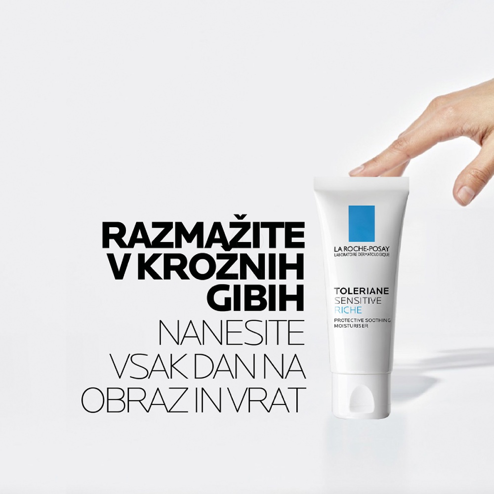 LRP Toleriane Sensitive Riche, bogata krema za obraz za suho in občutljivo kožo (40 ml)