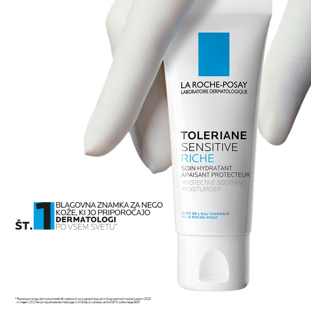 LRP Toleriane Sensitive Riche, bogata krema za obraz za suho in občutljivo kožo (40 ml)