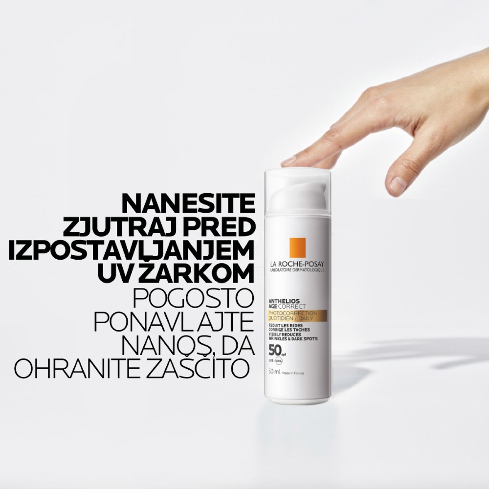 LRP Anthelios Age-Correct, krema proti staranju kože na obrazu - ZF50 (50 ml)