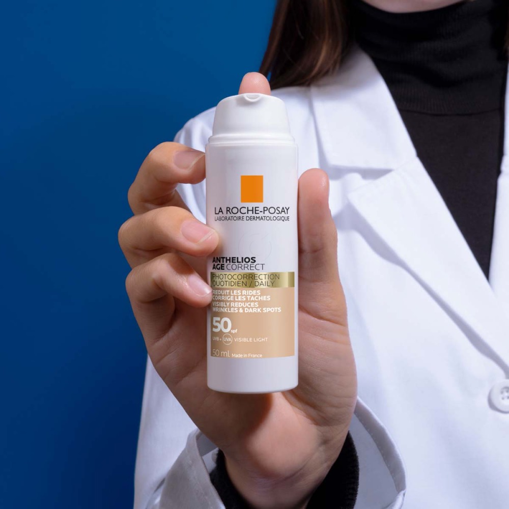LRP Anthelios Age Correct, obarvana krema za obraz - ZF50 (50 ml)
