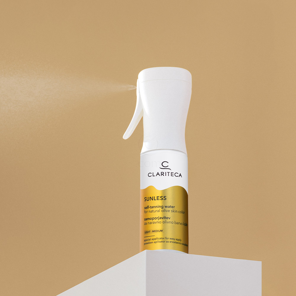 Clariteca Sunless, samoporjavitveno pršilo - Light-Medium odtenek (110 ml)