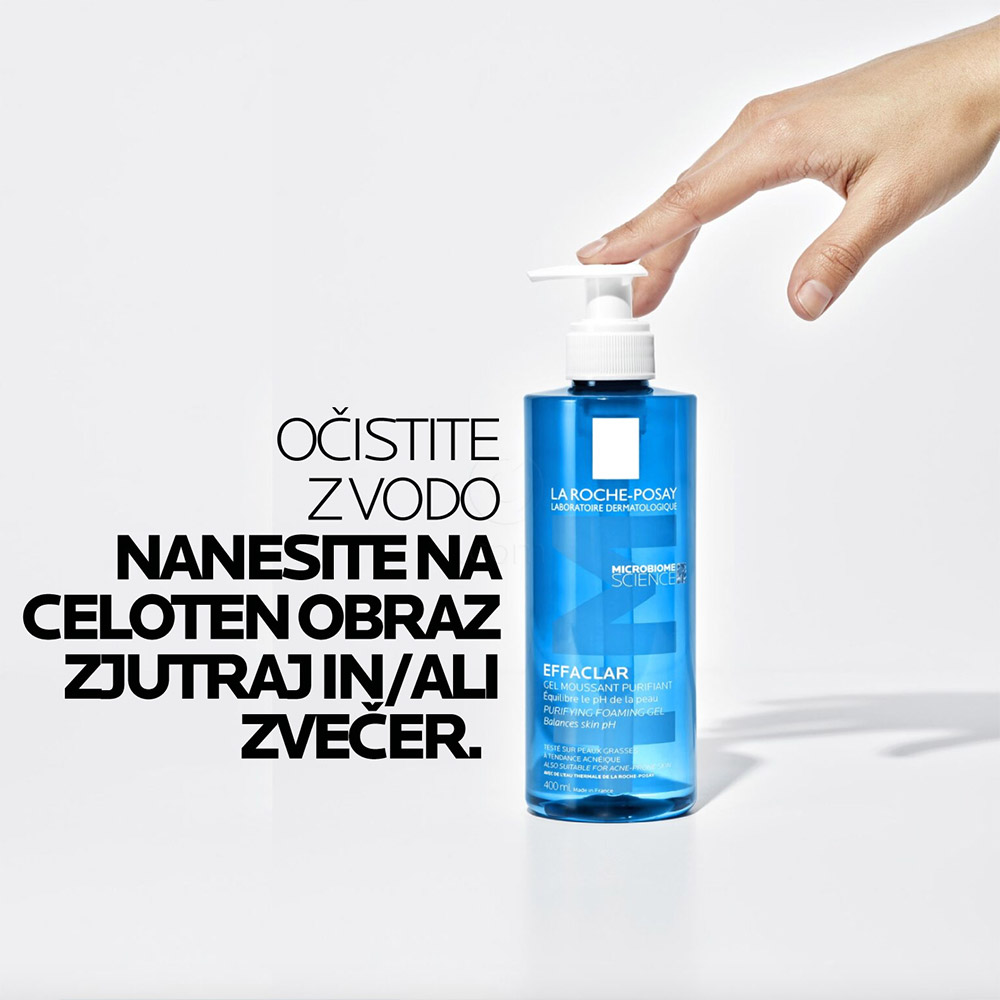 LRP Effaclar +M, peneči gel + eko polnilo za kožo nagnjeno k aknam in nepravilnostim - čiščenje + polnilo (2 x 400 ml)