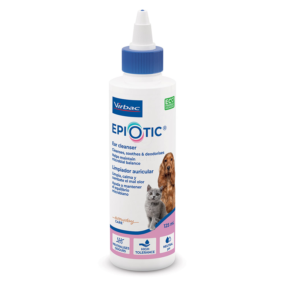 Epiotic Virbac, čistilo za čiščenje ušes za pse in mačke (125 ml)