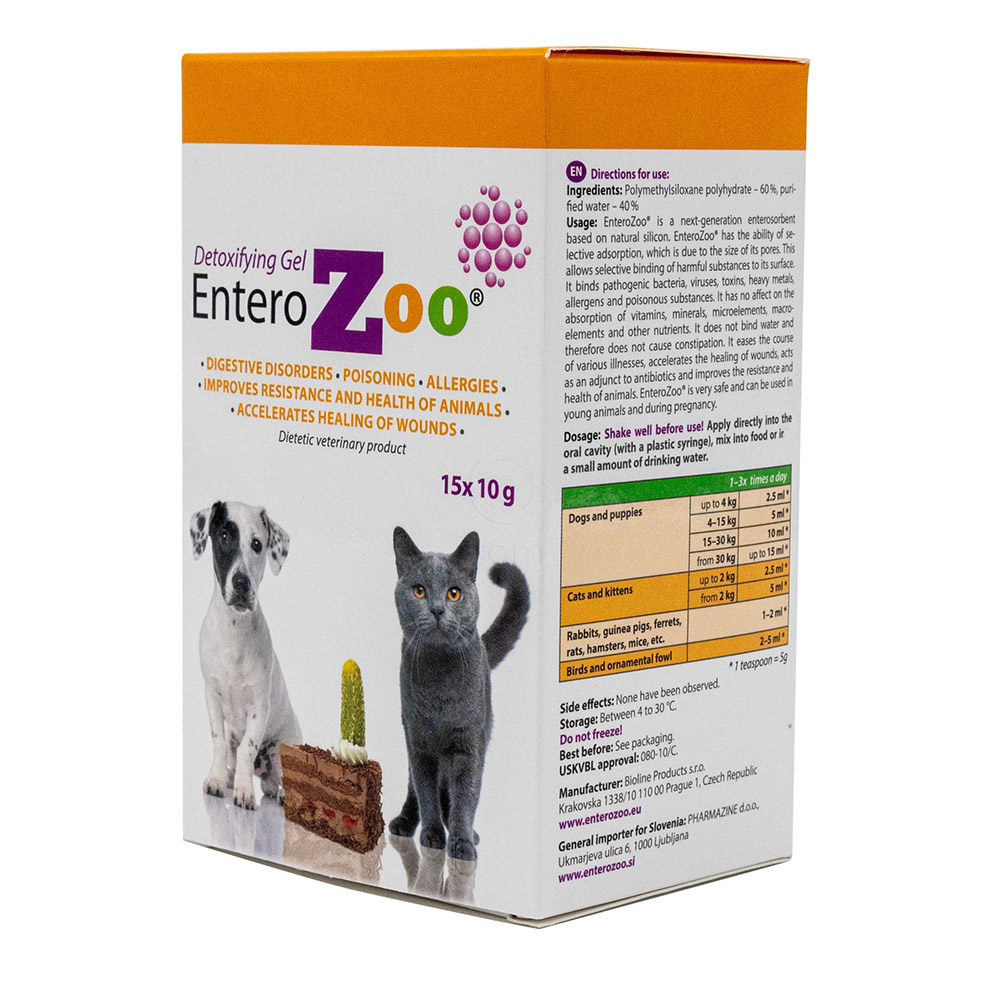 EnteroZOO gel, vrečke (15 x 10 g)