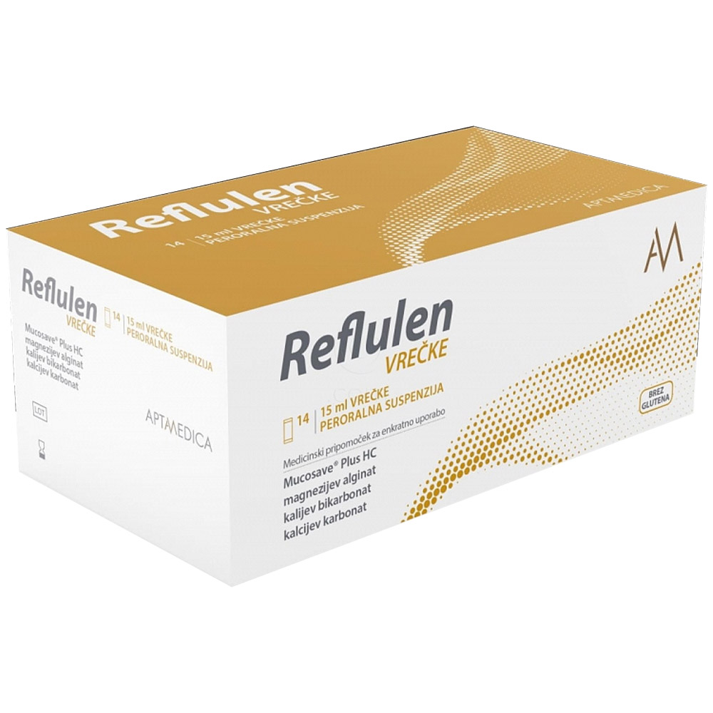 Reflulen, peroralna suspenzija - vrečke (14 x 15 ml)