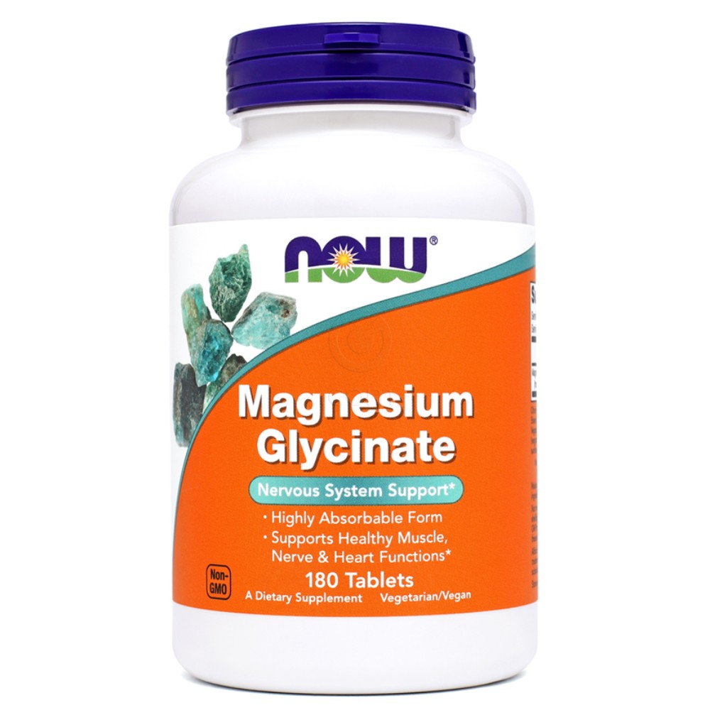 NOW Magnezijev Glicinat, tablete (180 tablet)