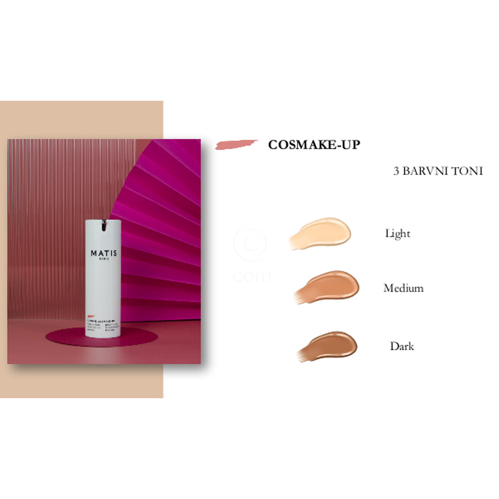 Matis Reponse Cosmake-up Hyalu Liss, tekoči puder - temen odtenek - Dark Beige (30 ml)