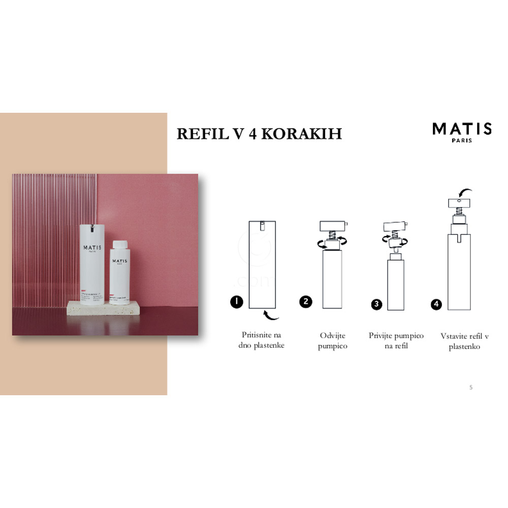 Matis Reponse Cosmake-up Hyalu Liss, tekoči puder - temen odtenek - Dark Beige - Refill (30 ml)