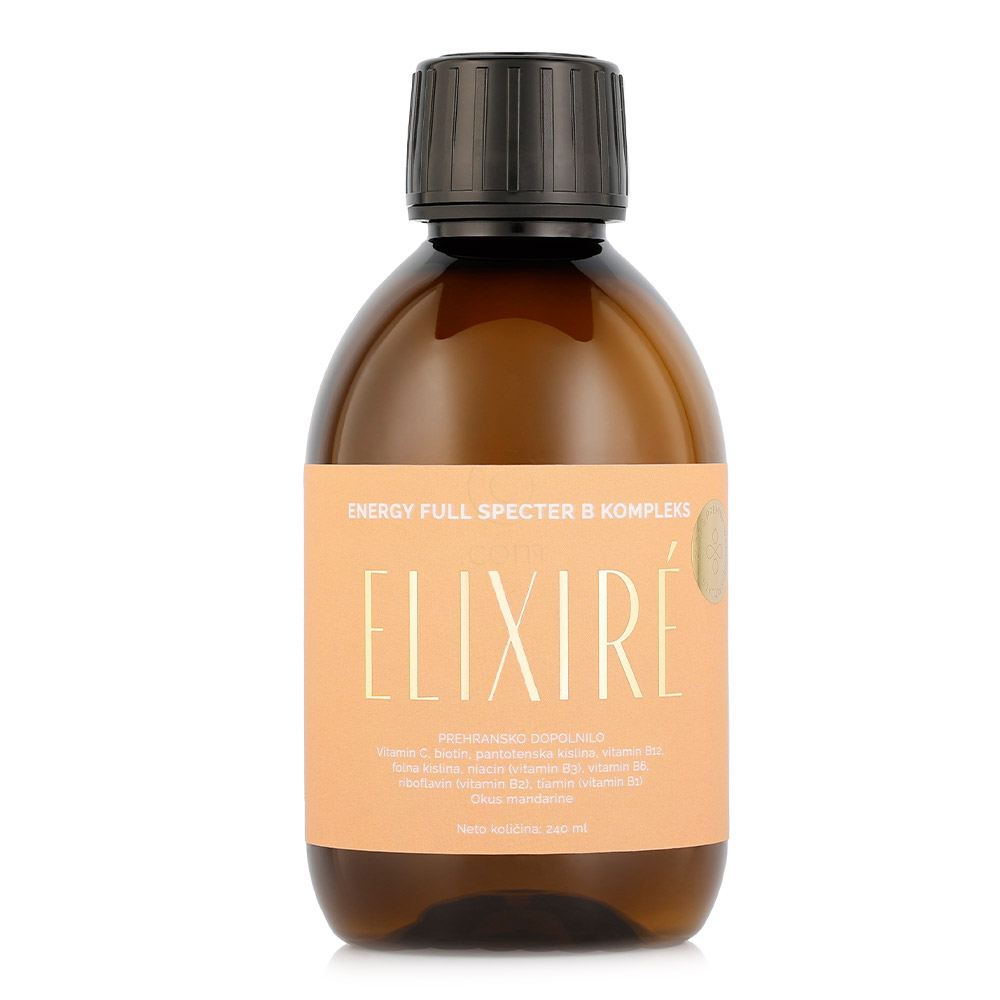 Elixire Energy Full specter B Kompleks, tekoče prehransko dopolnilo (240 ml)