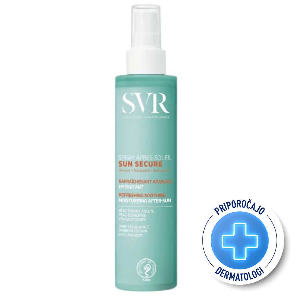 SVR Sun Secure Aftersun, sprej za pomiritev kože po sončenju (200 ml)