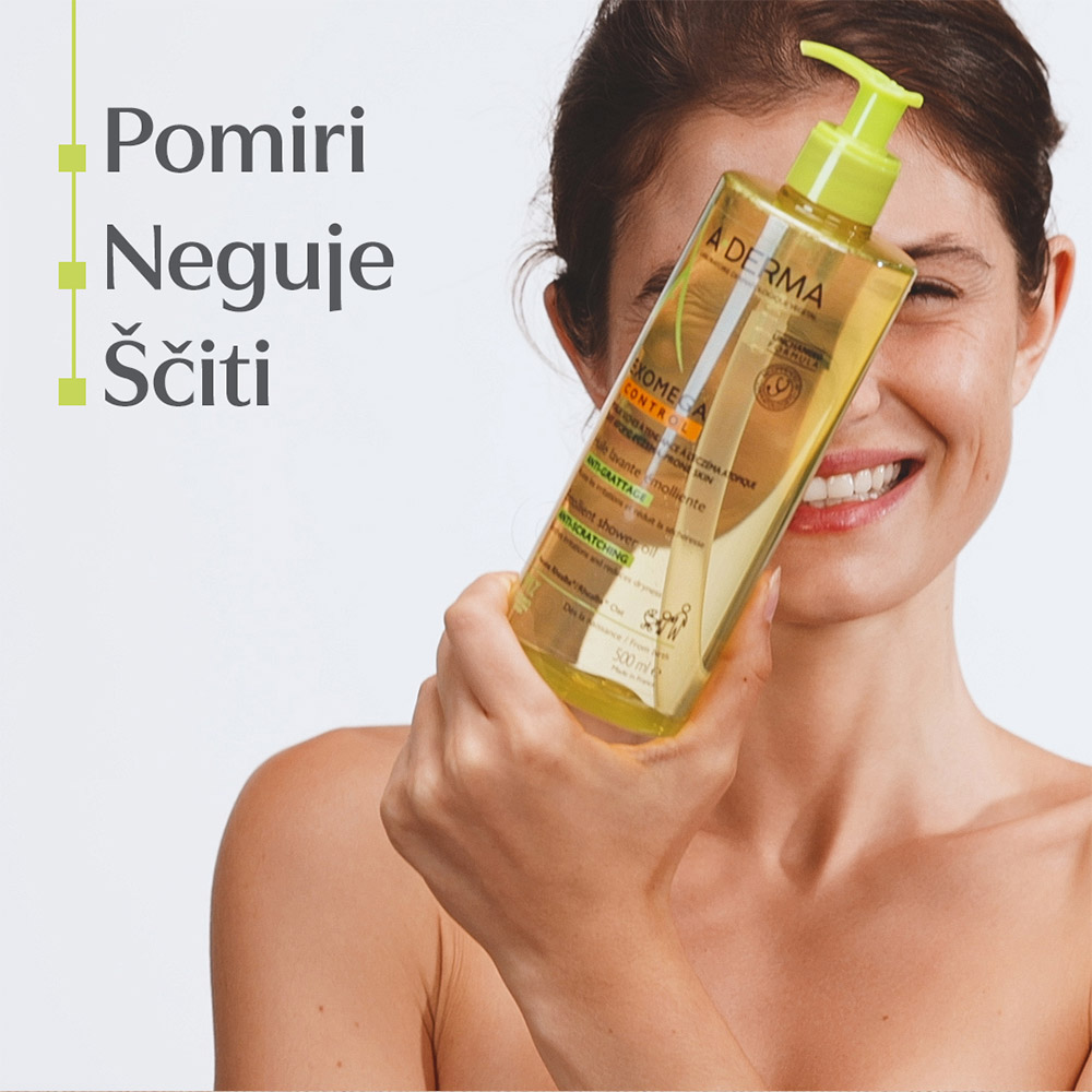A-Derma Exomega Control, emolientno čistilno olje za tuširanje (750 ml)