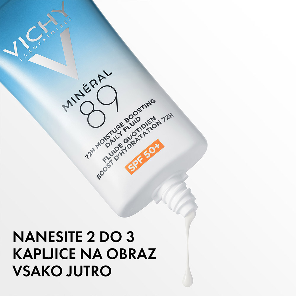 Vichy Mineral 89, dnevni fluid za 72-urno vlaženje kože - ZF 50+ (50 ml)