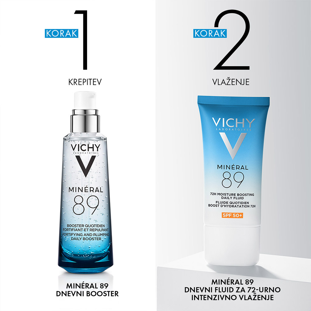 Vichy Mineral 89, dnevni fluid za 72-urno vlaženje kože - ZF 50+ (50 ml)