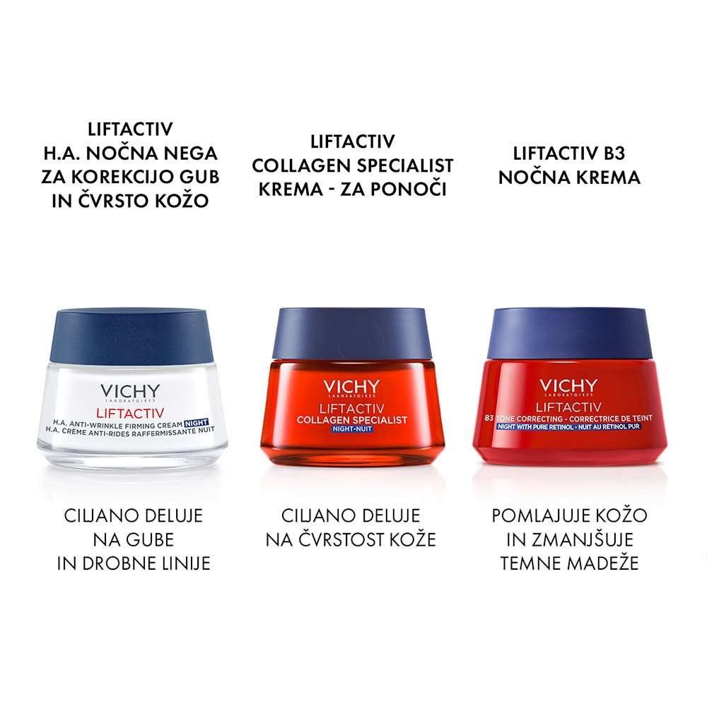 Vichy Liftactiv B3 Anti-Dark Spots, nočna krema proti hiperpigmentacijskim madežem s čistim retinolom (50 ml)