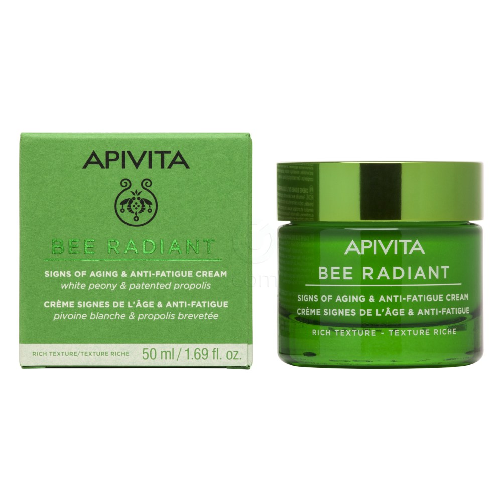 Apivita Bee Radiant, bogata krema za obraz (50 ml)