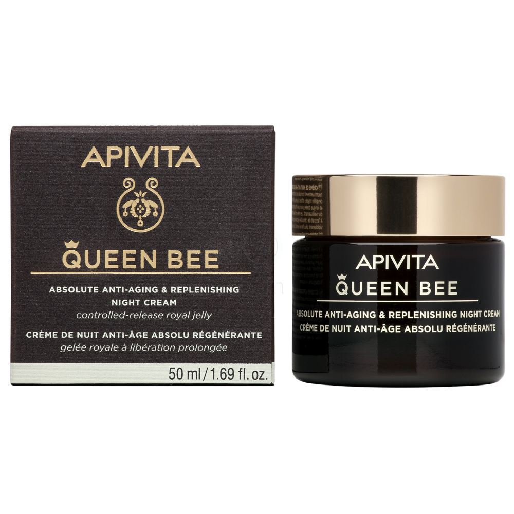 Apivita Queen Bee, nočna krema z grškim matičnim mlečkom (50 ml)