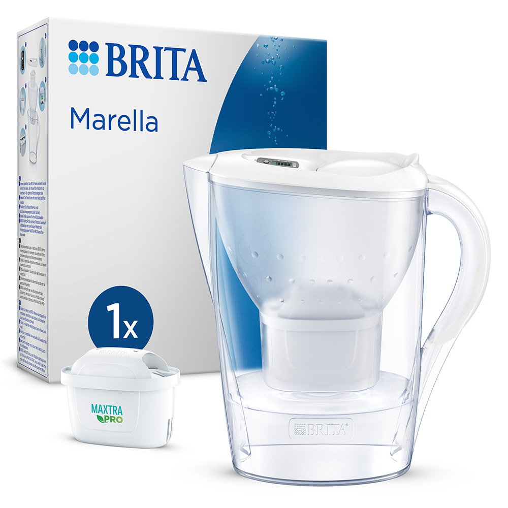 Brita Marella Cool, vrč za filtriranje vode - bel (2,4 l)