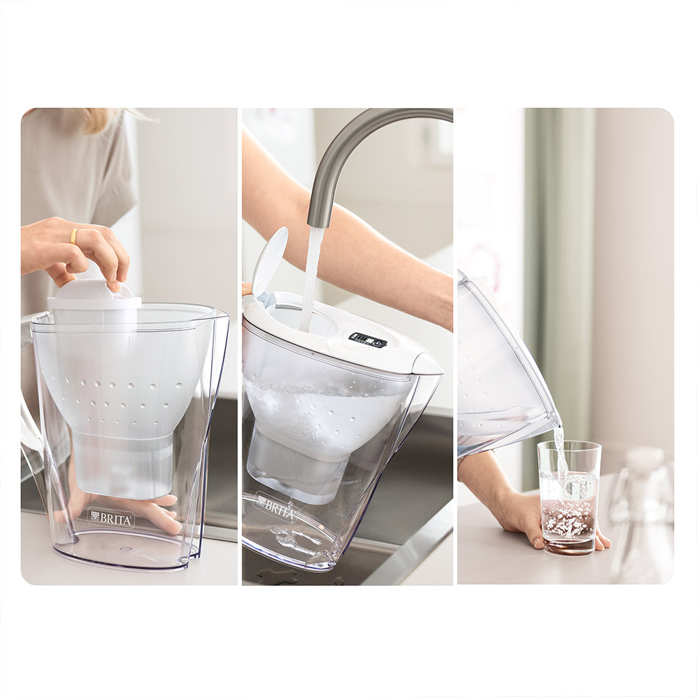 Brita Marella Cool, vrč za filtriranje vode - bel (2,4 l)