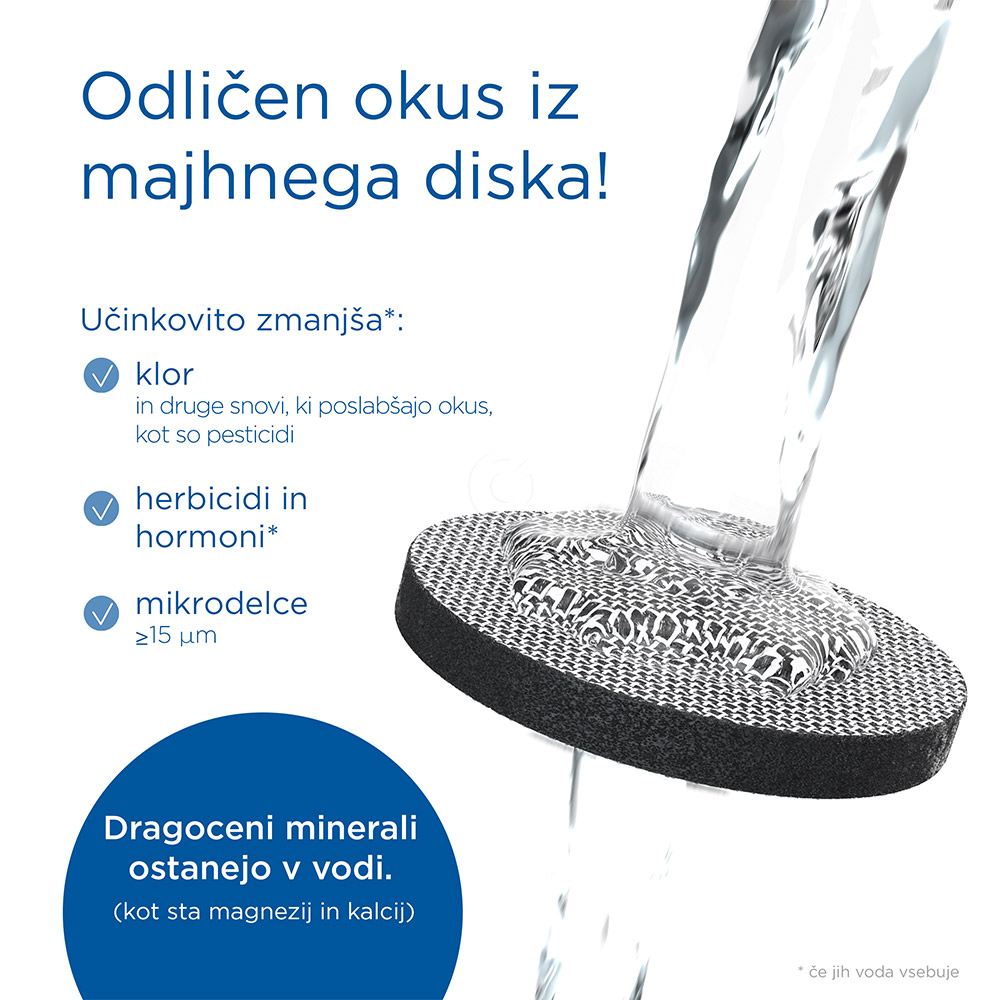 Brita Fill&Go Active, plastenka za filtriranje vode - modra (0,6 l)