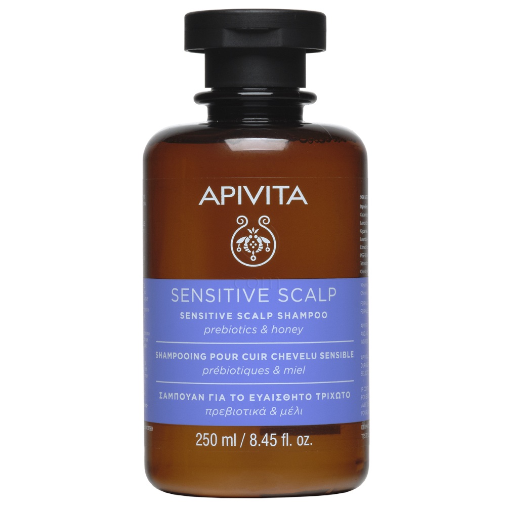 Apivita, šampon za občutljivo lasišče s sivko in medom (250 ml)