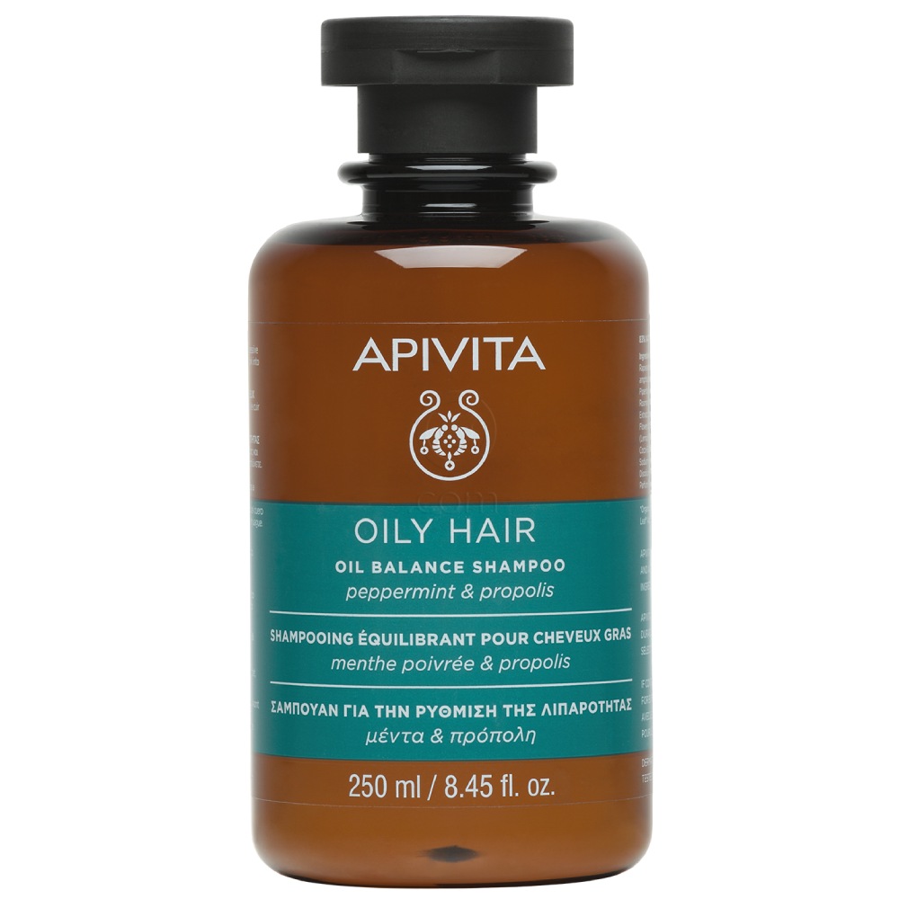 Apivita, šampon s poprovo meto in propolisom (250 ml)