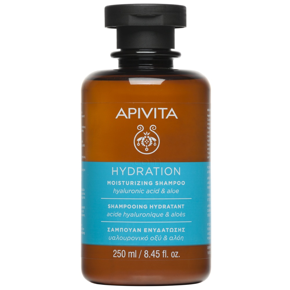 Apivita, vlažilni šampon s hialuronsko kislino in alojo (250 ml)