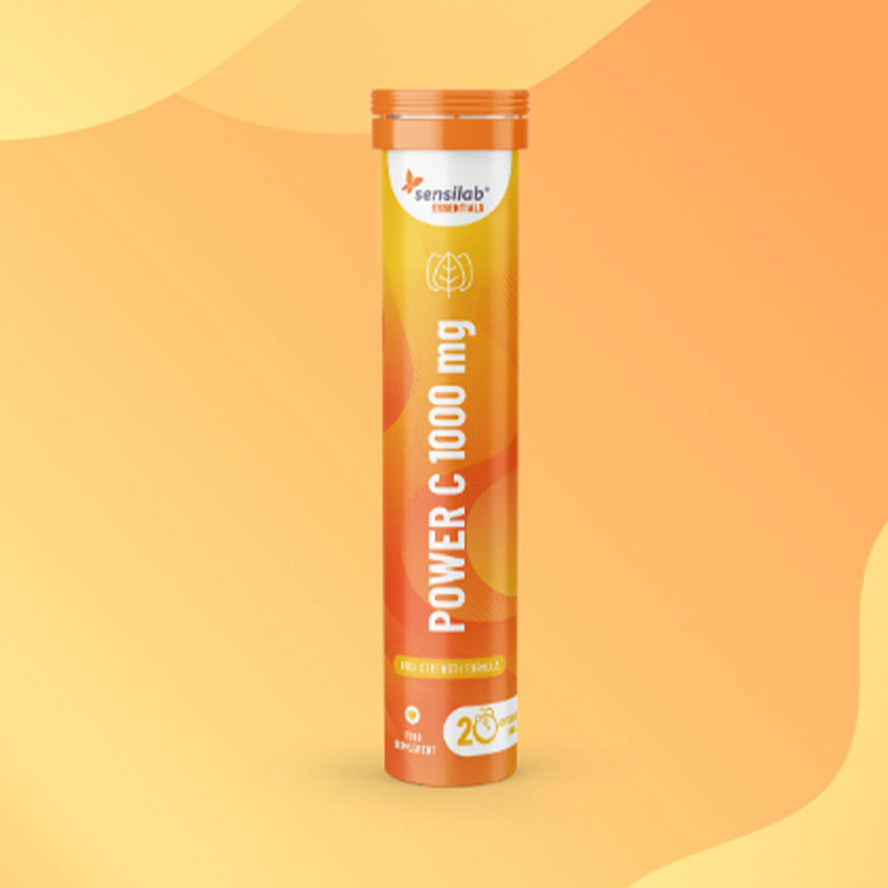 Sensilab Essentials Power C 1000 mg, šumeče tablete (20 šumečih tablet)