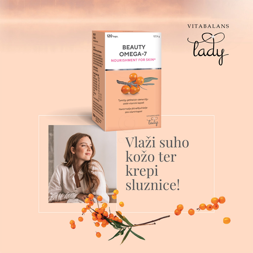 Beauty Omega-7 Vitabalans Lady, kapsule (120 kapsul)