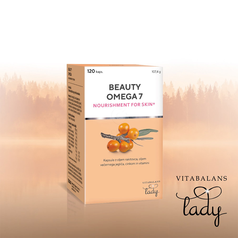 Beauty Omega-7, kapsule (120 kapsul)
