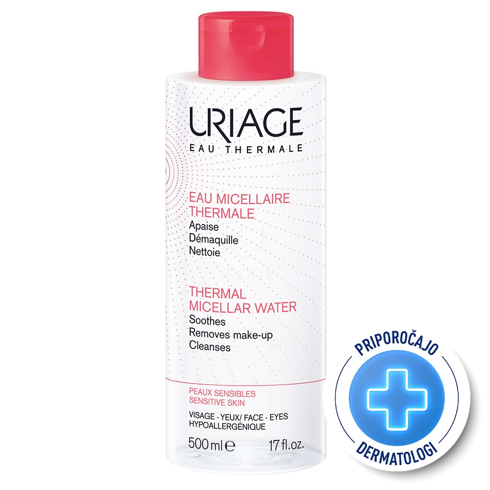 Uriage, micelarna voda za čiščenje obraza za občutljivo kožo (500 ml)