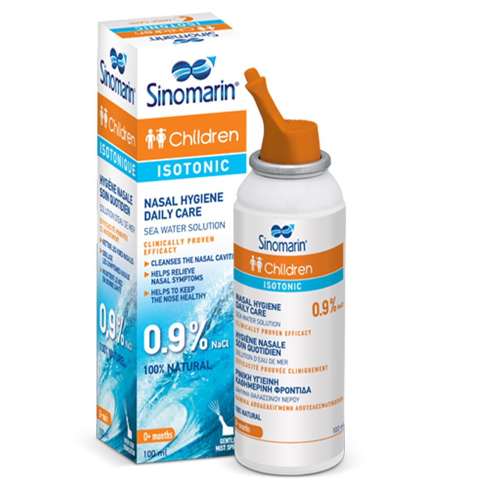Sinomarin ISOTONIC Otroci 0,9%, izotonično pršilo za nos (100 ml)