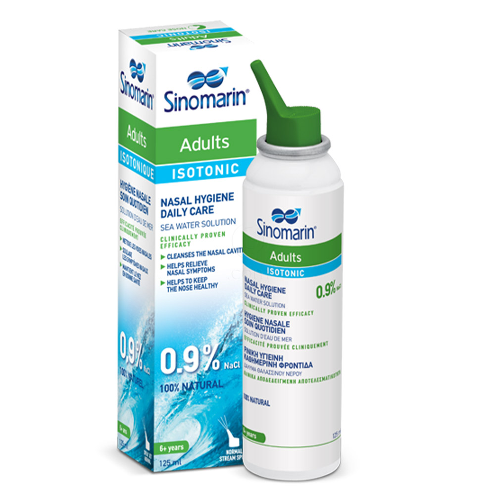Sinomarin ISOTONIC Odrasli 0,9%, izotonično pršilo za odrasle (125 ml)