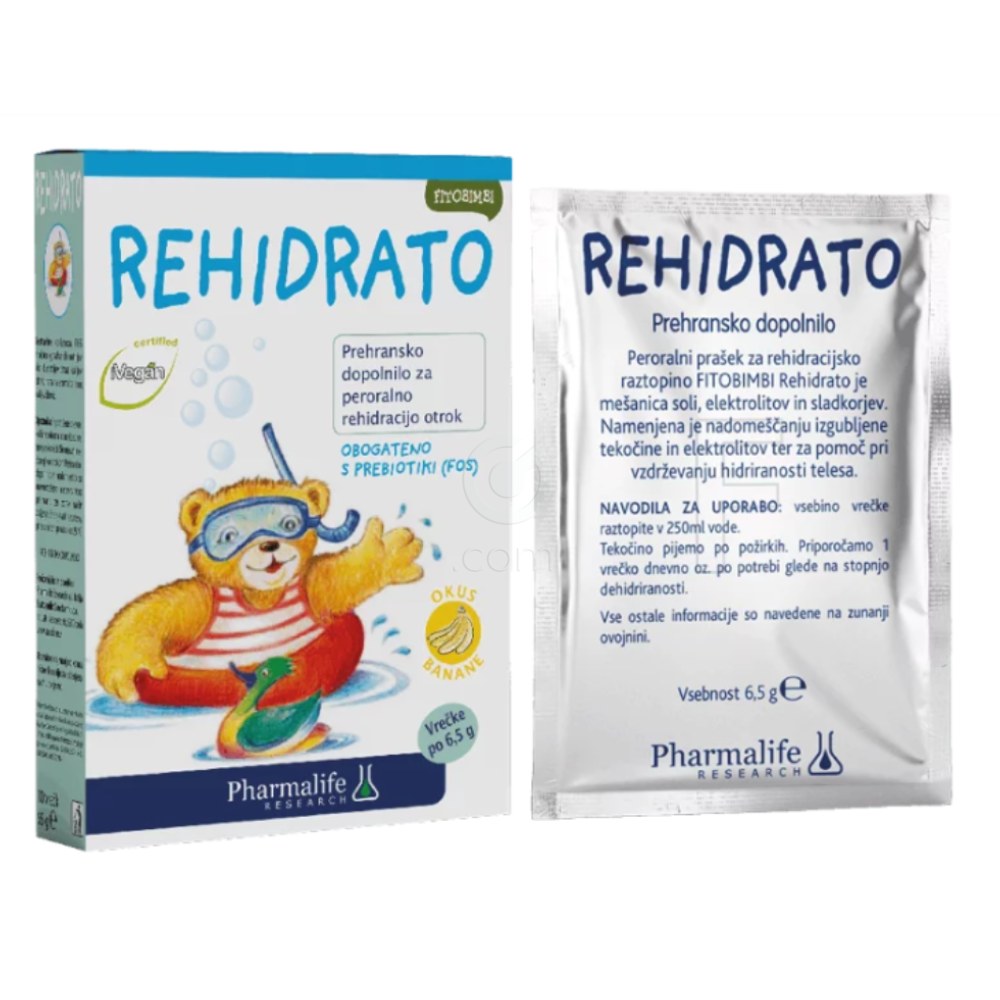 Fitobimbi Rehidrato, prašek - okus banane (10 x 6,5 g)